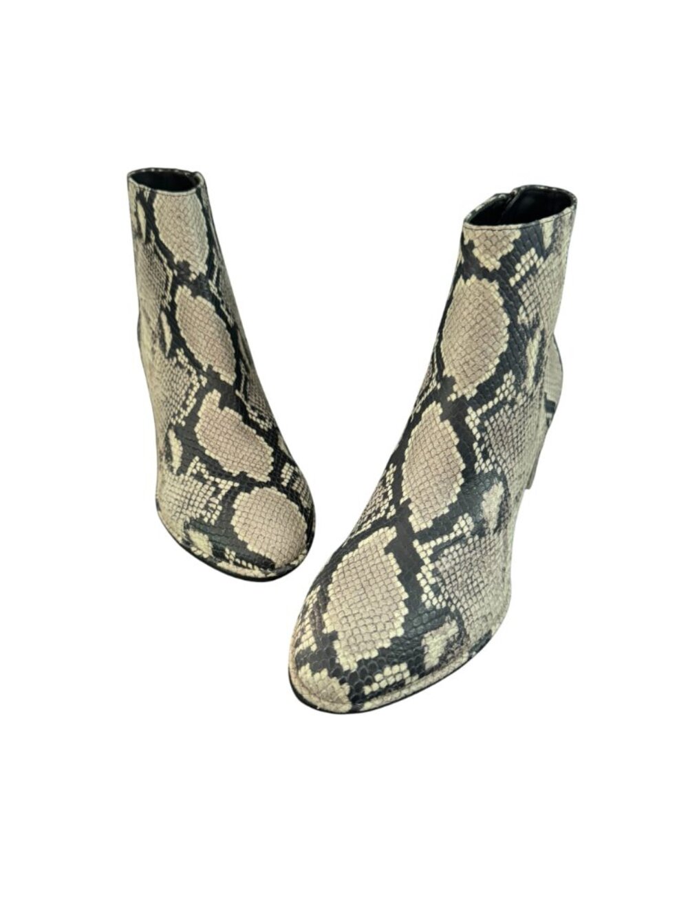 Stuart Weitzman Snakeskin Embossed Leather Ankle Boot Women's, 8B NWOB - Picture 3 of 10